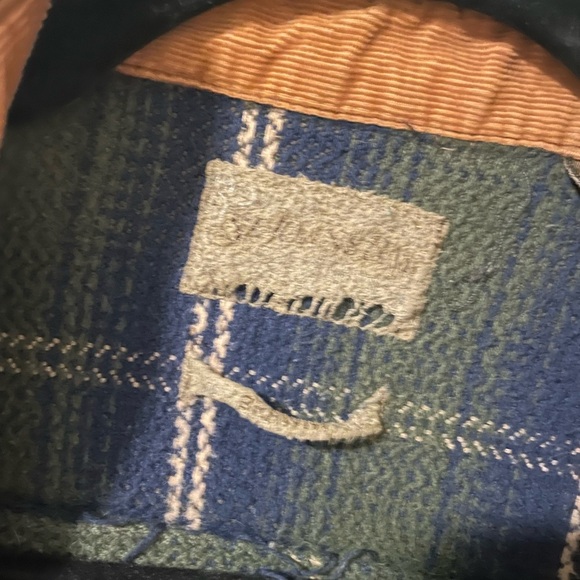 Blue Grunge Made In India Button Down Shirt Very Comfy Old Style L Size - Picture 3 of 7